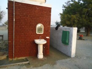 Hayat Foundation constructed the washroom,in